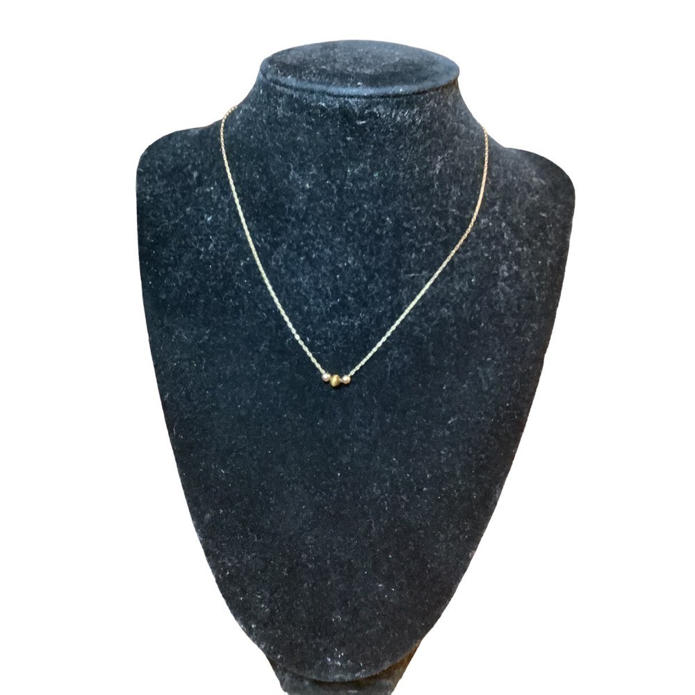 Vintage Women's Dainty Gold Bonded Tiger's Eye Bead Necklace 1/20 12kt GB